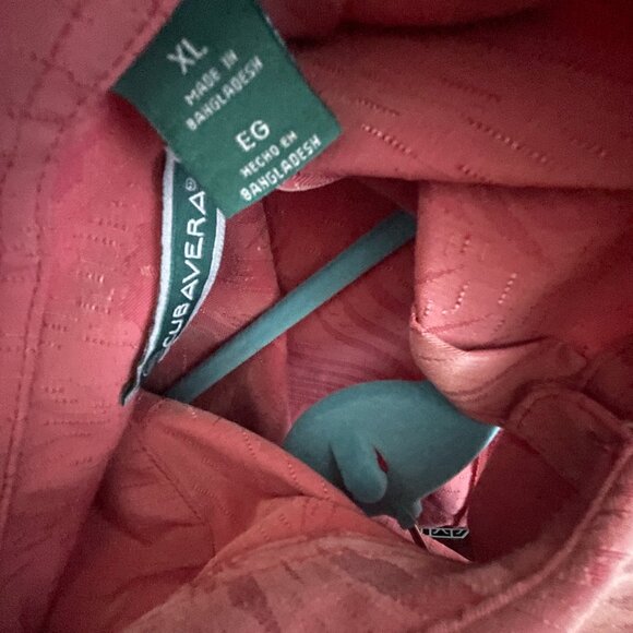 Men's Cubavera Coral Button Down Shirt Size XL - Picture 5 of 6